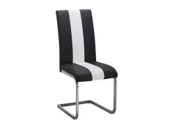 Vente-unique Stoel-Set Van 4 Stoelen Trinity Van Kunstleer - Zwart En Wit - Van Pascal Morabito