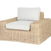MYLIA Loungeset-Set Van 2 Tuinstoelen Obidos Van Gevlochten Hars
