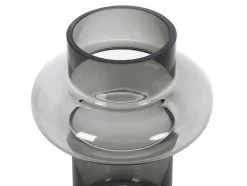 OZAIA Decoratieobject Voor Binnen-Set Van 2 Vazen Van Getint Glas - D25 X H30 Cm - Glas - Gerookt Grijs - Valoit