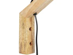 OZAIA Wandlamp-Set Van 2 Wandlampen Met Scandinavische Stijl - D35 X H48 Cm - Hout En Stof - Naturel En Beige - Paliana