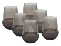 OZAIA Tafelservies-Set Van 6 Waterglazen 42,5 Cl - D. 6,8 X H. 11 Cm - Grijs - Grisua