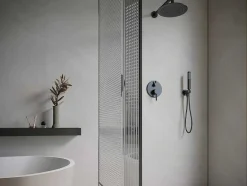 Shower & Design Douchekolom-Set Van Inbouwdouche Met Mechanische Mengkraan - Mat Zwart - Tamise