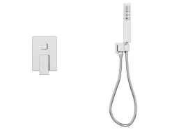Shower & Design Douchekolom-Set Van Inbouwdouche Met Mechanische Mengkraan - Geborsteld Nikkelkleurig - Tocantis