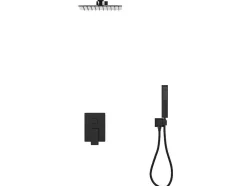 Shower & Design Douchekolom-Set Van Inbouwdouche Met Mechanische Mengkraan - Mat Zwart - Tocantis