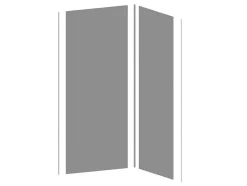 Shower & Design Douchewandpaneel-Set Van Twee Douchewandpanelen Inclusief Profielen- L90Cm X L120Cm X H210 Cm
