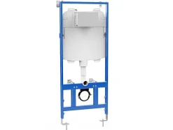 Vente-unique Hangend Toilet-Set Voor Hang-Wc Van Wit Keramiek Met Voorwandsysteem En Bedieningsplaat - Huro Ii