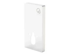 Vente-unique Hangend Toilet-Set Voor Witte Hang-Wc Met Decoratief Voorwandsysteem - Clemona