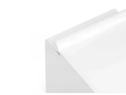 Vente-unique Hangend Toilet-Set Voor Witte Hang-Wc Met Voorwandsysteem En Chroomkleurige Ronde Bedieningsplaat - Clemona