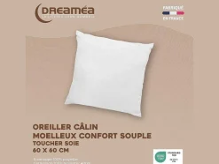 DREAMEA Dekbed-Set Zijdezacht Dekbed 140 X 200 Cm + 1 Hoofdkussens 60 X 60 Cm - Wit - Biesya