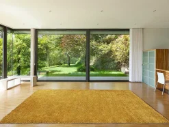 OZAIA Woonkamertapijt-Shaggy Hoogpolig Tapijt - 200 X 300 Cm - Mosterdgeel - Milinio