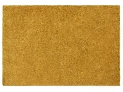 OZAIA Woonkamertapijt-Shaggy Hoogpolig Tapijt - 200 X 300 Cm - Mosterdgeel - Milinio