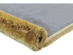 OZAIA Tapijt Hoogpolig-Shaggy Tapijt Glitter - 160 X 230 Cm - Goudkleurig