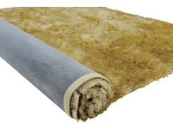 OZAIA Tapijt Hoogpolig-Shaggy Tapijt Glitter - 160 X 230 Cm - Goudkleurig
