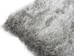 OZAIA Klein Tapijt-Shaggy Tapijt Pietra Turquoise En Grijs - Polyester - 120 X 170 Cm