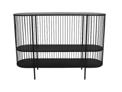 Vente-unique Sidetable-Sidetable Alexia - Metaal - 2 Planken - Zwart