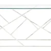 PASCAL MORABITO Sidetable-Sidetable Athena - Gehard Glas En Staal - Chroomkleurig - Van