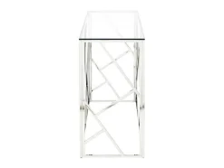 PASCAL MORABITO Sidetable-Sidetable Athena - Gehard Glas En Staal - Chroomkleurig - Van