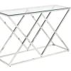 PASCAL MORABITO Sidetable-Sidetable Charlotte - Gehard Glas En Staal - Goudkleurig - Van