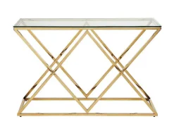 PASCAL MORABITO Sidetable-Sidetable Charlotte - Gehard Glas En Staal - Goudkleurig - Van