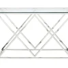 PASCAL MORABITO Sidetable-Sidetable Charlotte - Gehard Glas En Staal - Chroomkleurig - Van