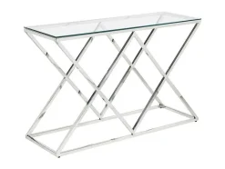 PASCAL MORABITO Sidetable-Sidetable Charlotte - Gehard Glas En Staal - Chroomkleurig - Van