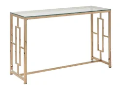 PASCAL MORABITO Sidetable-Sidetable Clotilde - Gehard Glas En Staal - Koperkleurig - Van
