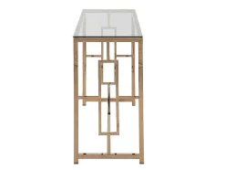 PASCAL MORABITO Sidetable-Sidetable Clotilde - Gehard Glas En Staal - Koperkleurig - Van