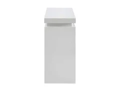 Vente-unique Sidetable-Sidetable Emerson - Met Led-Verlichting - 2 Lades - Wit Gelakt Mdf