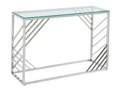 PASCAL MORABITO Sidetable-Sidetable Van Gehard Glas En Roestvrij Staal - Chroom - Simato - Van