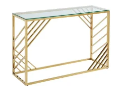 PASCAL MORABITO Sidetable-Sidetable Van Gehard Glas En Roestvrij Staal - Goud - Simato - Van
