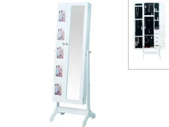 OZAIA Spiegel-Sieradenkast Met Spiegel En Fotolijstjes Polina - H142 Cm
