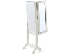 OZAIA Decoratieobject Voor Binnen-Sieradenkastje Met Spiegel Berenice - Mdf En Grenen - 120 X 39 X 30 Cm - Wit