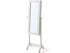 OZAIA Decoratieobject Voor Binnen-Sieradenkastje Met Spiegel Berenice - Mdf En Grenen - 120 X 39 X 30 Cm - Wit