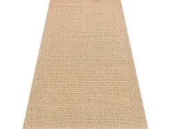 RugsX Tapijt Voor Buiten-Sisal Tapijt Timo 5979 Buitenshuis Kader Donker Beige 180X270 Cm