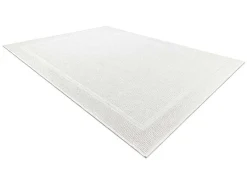 RugsX Tapijt Voor Buiten-Sisal Tapijt Timo 5979 Buitenshuis Kader Wit 60X100 Cm