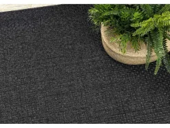 RugsX Tapijt Voor Buiten-Sisal Tapijt Timo 0000 Buitenshuis Zwart 160X220 Cm