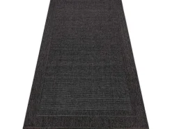 RugsX Tapijt Voor Buiten-Sisal Tapijt Timo 5000 Buitenshuis Kader Zwart 80X150 Cm