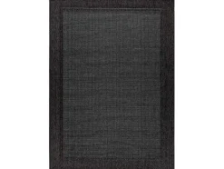 RugsX Tapijt Voor Buiten-Sisal Tapijt Timo 5000 Buitenshuis Kader Zwart 80X150 Cm