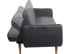 Vente-unique Klik-Klak En Bz Slaapbank-Slaapbank Mcw-J18, Antraciet-Grijs