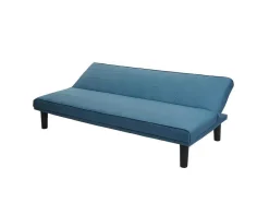 Vente-unique Klik-Klak En Bz Slaapbank-Slaapbank Mcw-J17, Turquoise-Blauw