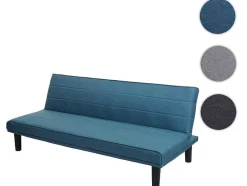 Vente-unique Klik-Klak En Bz Slaapbank-Slaapbank Mcw-J17, Turquoise-Blauw