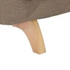 Vente-unique Chaise Longue-Slaapbank Van Bruine Stof Met Opbergruimte - Hoek Links - Penelope