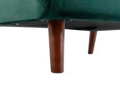 Vente-unique Uitklapbare Fauteuil-Slaapfauteuil Van Spargroen Velours Uribia