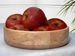 OZAIA Tafelservies-Slakom Van Mangohout - D26,5 X H6,5 Cm - Naturel - Valisa