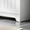 Sobuy Wastafelmeubel-Badkamer Onder Aanrecht, Onder Aanrecht, Onder Wastafel, Aanrecht, Gootsteen Afdekking Met 2 Deuren, 60X30X60 Cm, Wit, Bzr108-Ii-W