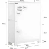 Sobuy Toiletmeubel-Compacte Toiletkast, Smal Badkameropbergmeubel Op Wielen, Toiletrolhouder Met 1 Kanteldeur, 2 Laden En 1 Open Achtercompartiment, Veelzijdige Opbergwagen, 60X20X75 Cm, Bzr111-W