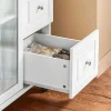 Sobuy Keukeneiland-Keukentrolley Op Wielen Keukeneiland Serveerwagen Buffetkast Keukenkast Met 3 Laden, 2 Deuren, Kruidenrek En Handdoekenrek, 128X46X92 Cm, Fkw120-Wn