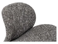Vente-unique Fauteuil Met Holle Rugleuning-Sofia Fauteuil Donker Bruin Gemengd.