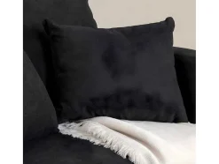 Vente-unique Aanbiedingen: Zitbank & Fauteuil-Sofia Fauteuil Zwart.