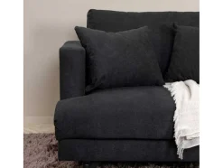 Vente-unique Aanbiedingen: Zitbank & Fauteuil-Sofia Fauteuil Zwart.